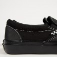 حذاء فانز سكيت سليب أون للرجال لون أسود ونعل أسود- Vans Mens' Skate Classics Slip-On Shoes