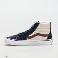 حذاء فانز سكيت اس كيه 8- هاي للرجال لون كحلي وبيج ونعل أبيض- Vans Mens' Skate Sk8-Hi Shoes