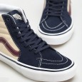 حذاء فانز سكيت اس كيه 8- هاي للرجال لون كحلي وبيج ونعل أبيض- Vans Mens' Skate Sk8-Hi Shoes