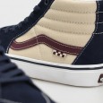 حذاء فانز سكيت اس كيه 8- هاي للرجال لون كحلي وبيج ونعل أبيض- Vans Mens' Skate Sk8-Hi Shoes