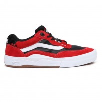 حذاء فانز ويي فييي للرجال لون أحمر ونعل أبيض- Vans Mens' Wayvee Shoes