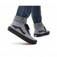 حذاء فانز سكيت اس كيه 8- هاي للرجال لون رمادي ونعل أسود- Vans Mens' Skate Sk8-Hi Shoes