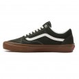 حذاء فانز اولد سكيت سكول للرجال لون أخضر غامق ونعل بني- Vans Mens' Skate Old Skool Shoes