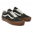 حذاء فانز اولد سكيت سكول للرجال لون أخضر غامق ونعل بني- Vans Mens' Skate Old Skool Shoes