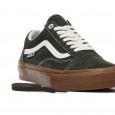 حذاء فانز اولد سكيت سكول للرجال لون أخضر غامق ونعل بني- Vans Mens' Skate Old Skool Shoes