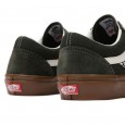 حذاء فانز اولد سكيت سكول للرجال لون أخضر غامق ونعل بني- Vans Mens' Skate Old Skool Shoes