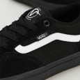 حذاء فانز روان للرجال لون أسود ونعل أسود - Vans Mens' Rowan Shoes