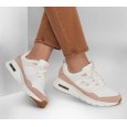 حذاء سكيتشرز سكيتش اير كورت-ريترو أفينيو للنساء لون أبيض وزهري ونعل أبيض- Skechers Women's Skech-Air Court - Retro Avenue Shoes