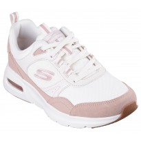 حذاء سكيتشرز سكيتش اير كورت-ريترو أفينيو للنساء لون أبيض وزهري ونعل أبيض- Skechers Women's Skech-Air Court - Retro Avenue Shoes