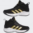 حذاء اديداس كروس اب 5 وايد للأطفال لون أسود-adidas Kids' Cross Em Up 5 Wide Basketball Shoes - Black