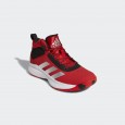 حذاء اديداس كروس اب 5 وايد للأطفال لون أحمر-adidas Kids' Cross Em Up 5 Wide Basketball Shoes - Red