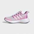 حذاء اديداس فورتا رن 3.0 للأطفال لون رمادي وزهري-adidas Kids' Unisex FortaRun 2.0 Cloudfoam Lace Shoes - Pink