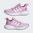 حذاء اديداس فورتا رن 3.0 للأطفال لون رمادي وزهري-adidas Kids' Unisex FortaRun 2.0 Cloudfoam Lace Shoes - Pink