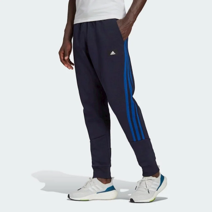 بنطلون اديداس فيوتشر ايكون ثلاث خطوط للرجال لون أسود-adidas Mens' Future Icons 3-Stripes Pants