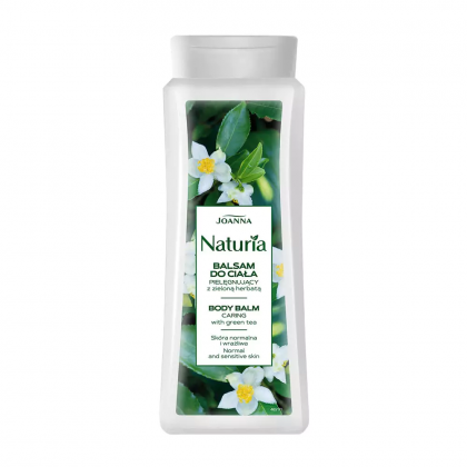 ناتوريا بليم مرطب للجسم بالشاى الاخضر من جوانا حجم 500 مل- Joanna Natura Balm Body Moisturizer with Green Tea 500 ml