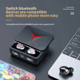 سماعات لاسلكية (ايربودز) ام 9 برو لون أسود-TWS M90 Pro True Wireless Earbuds with Touch Control