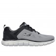 حذاء سكيتشرز تراك برودر للرجال لون رمادي وأسود- Skechers Men's Sport Track Broader Shoes