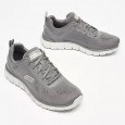 حذاء سكيتشرز تراك برودر للرجال لون رمادي ونعل أبيض- Skechers Men's Sport Track Broader Shoes