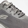 حذاء سكيتشرز تراك برودر للرجال لون رمادي ونعل أبيض- Skechers Men's Sport Track Broader Shoes