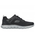 حذاء سكيتشرز تراك برودر للرجال لون أسود ونعل رمادي- Skechers Men's Sport Track Broader Shoes