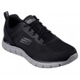 حذاء سكيتشرز تراك برودر للرجال لون أسود ونعل رمادي- Skechers Men's Sport Track Broader Shoes