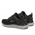 حذاء سكيتشرز تراك برودر للرجال لون أسود ونعل رمادي- Skechers Men's Sport Track Broader Shoes