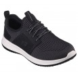 حذاء سكيتشرز ديلسون 3.0 للرجال لون أسود ونعل أبيض- Skechers Men's Delson 3.0 Shoes