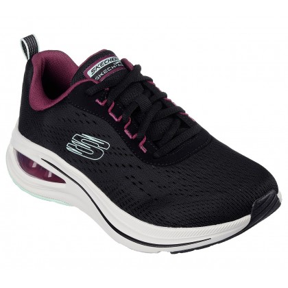 حذاء سكيتشرز سكيتش اير ميتا ايرد اوت للنساء لون أسود وزهري ونعل أبيض- Skechers Women's Skech-Air Meta - Aired Out Shoes