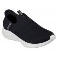 حذاء سكيتشرز سليب انس: ألترا فليكس 3.0 كوزي للنساء لون أسود ونعل أبيض- Skechers Women's Slip-ins: Ultra Flex 3.0 - Cozy Streak Shoes