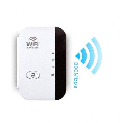 WiFi Range Extender 300Mbps - موسع نطاق الواي فاي لون أبيض