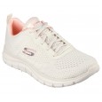 حذاء سكيتشرز تراك- نيو ستابل للنساء لون زهري ونعل أبيض- Skechers Women's Track - New Staple Shoes