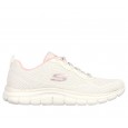 حذاء سكيتشرز تراك- نيو ستابل للنساء لون زهري ونعل أبيض- Skechers Women's Track - New Staple Shoes