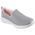 حذاء سكيتشرز جو ووك جوي سليب أون للنساء لون رمادي ونعل أبيض- Skechers Women's Go Walk Joy Slip On Shoes