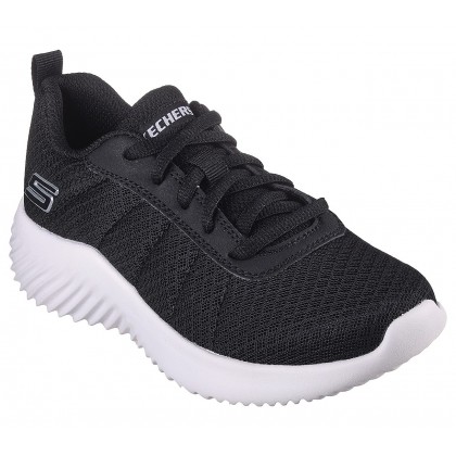 حذاء سكيتشرز باوندر-كارونيك للأطفال لون أسود ونعل أبيض- Skechers Kid's Bounder - Karonik Shoes