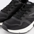 حذاء سكيتشرز تريس اير أونو للرجال لون أسود ونعل أبيض- Skechers Men's Tres-Air Uno - Revolution-Airy Shoes