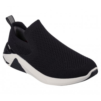 Skechers Men's Mark Nason Arch Fit A Linear - Rune Shoes- حذاء سكيتشرز مارك ناسون: ارتش فيت ايه لاين- رن للرجال لون أسود ونعل أبيض