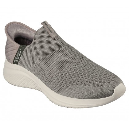 حذاء سكيتشرز سليب انس: ألترا فليكس 3.0 للرجال لون بيج ونعل أبيض- Skechers Men's Slip-Ins: Ultra Flex 3.0 - Viewpoint Shoes