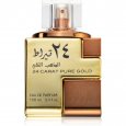 عطر 24 قيراط الذهب النقي من لطافة للجنسين 100 مل-24CARAT PURE GOLD EDP By Lattafa Perfumes For Unisex 100ml