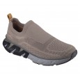 Skechers Men's Mark Nason: Ziggy-Hesh Slip-on Shoes- حذاء سكيتشرز مارك ناسون: زيغي هيش سليب أون للرجال لون بيج ونعل رمادي