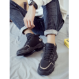 حذاء كاجوال للرجال لون أسود ونعل أسود - Mens Causal Shoes