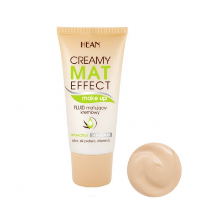 كريم أساس من هين درجة 01 حجم 30 مل -Hean Creamy Matte Foundation 01 Natural 30 ml