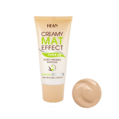 كريم أساس من هين درجة 03 حجم 30 مل -Hean Creamy Matte Foundation 03 Beige Cappucino 30 ml