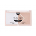 بالت كنتور و بودره شفافه بدون لمعه selefie palette