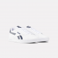 حذاء ريبوك كورت ريترو للجنسين لون أبيض وكحلي ونعل أبيض - Reebok Unisex' Court Retro Shoes