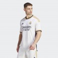 تيشيرت اديداس ريال مدريد الرسمي للرجال لون أبيض-adidas Men's Soccer Real Madrid 23/24 Home Authentic Jersey - White