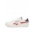 حذاء ريبوك كلوب سي ريفينج للرجال لون طحيني وأحمر ونعل طحيني - Reebok Men"s Club C Revenge Shoes