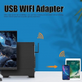 وصلة USB واي فاي ويرليس للكمبيوتر لون أسود TIGER SAT