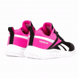 حذاء ريبوك رش راننر 5 للأطفال لون أسود وزهري ونعل أبيض-Reebok Kids' Rush Runner 5 Shoes