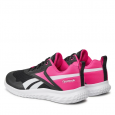 حذاء ريبوك رش راننر 5 للأطفال لون أسود وزهري ونعل أبيض-Reebok Kids' Rush Runner 5 Shoes