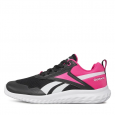 حذاء ريبوك رش راننر 5 للأطفال لون أسود وزهري ونعل أبيض-Reebok Kids' Rush Runner 5 Shoes